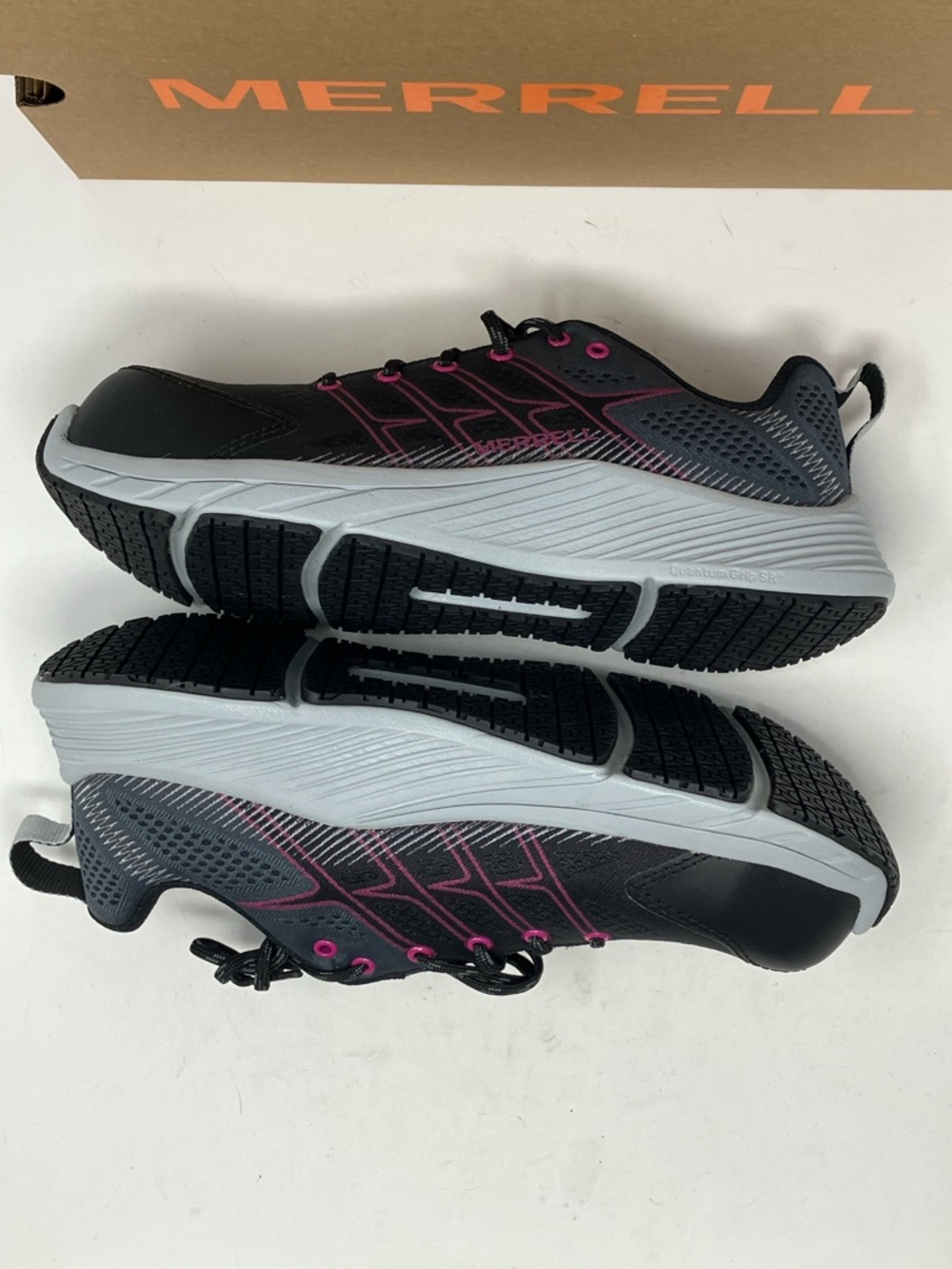 Merrell Work Moab Flight CF Women's 7.5 Safety Toe Shoes Black Fuchsia J005174 - Picture 12 of 16